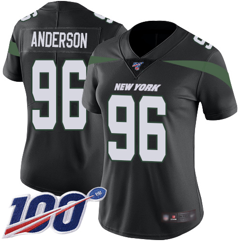 New York Jets Limited Black Women Henry Anderson Alternate Jersey NFL Football 96 100th Season Vapor Untouchable
